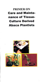 Primer on Care and Maintenance of Tissue-Culture Derived Abaca Plantlets